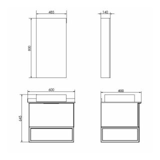 Comforty Зеркало шкаф Порто 00-00009233